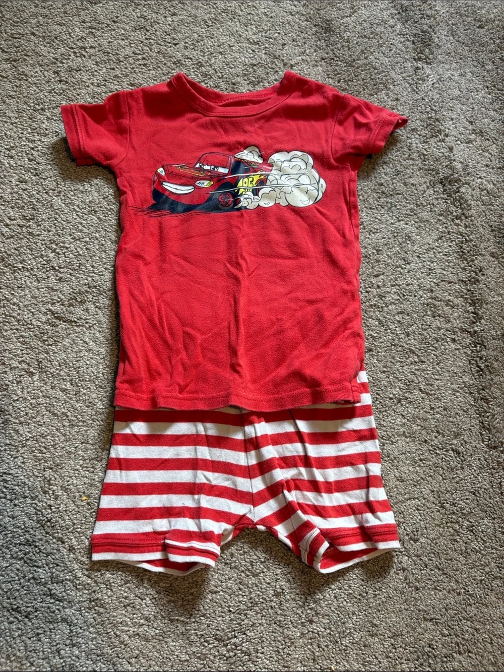 GAP Baby Pixar Lightning Mcqueen Red Toddler Pajama set